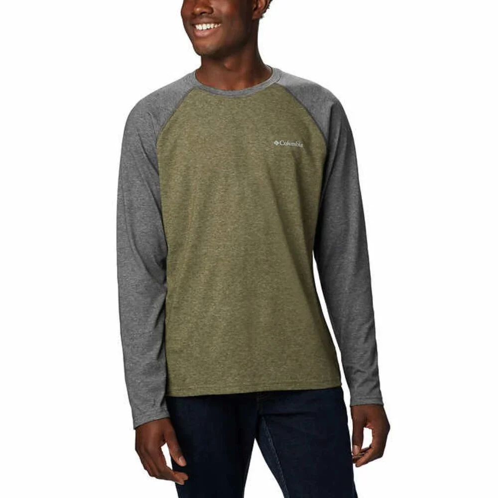 Columbia Men's Long Sleeve Raglan Tee NWT - Picture 1 of 2